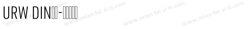 URW DIN字体字体转换